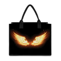 Flame Wings Print Canvas Tote Bag