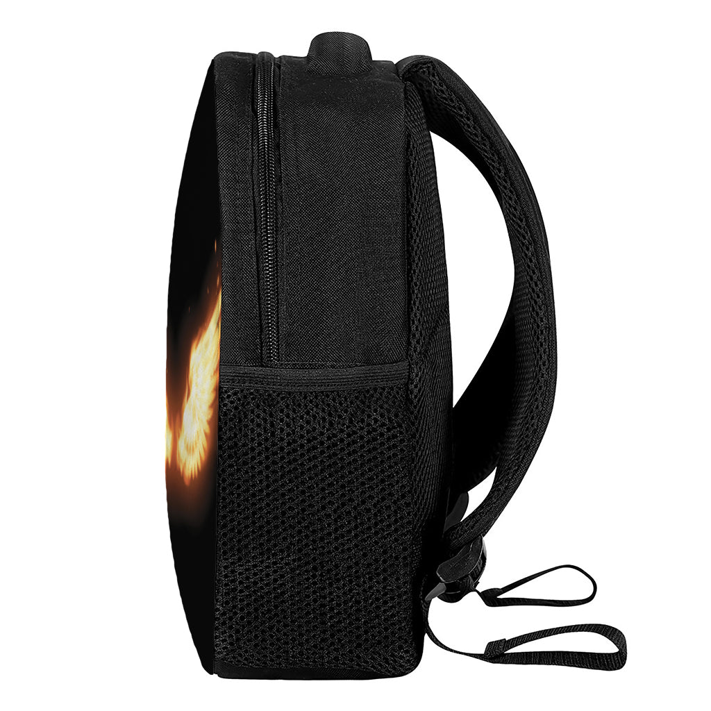 Flame Wings Print Casual Backpack