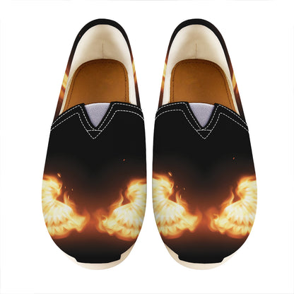Flame Wings Print Casual Shoes