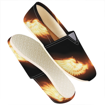 Flame Wings Print Casual Shoes