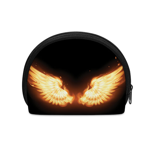 Flame Wings Print Coin Purse