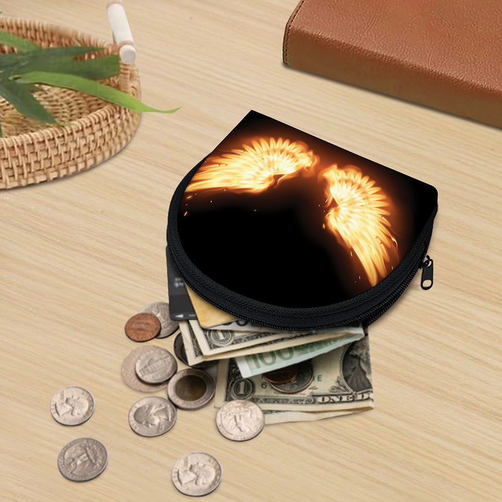 Flame Wings Print Coin Purse