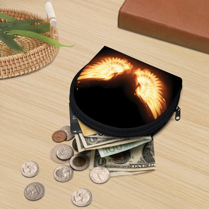 Flame Wings Print Coin Purse