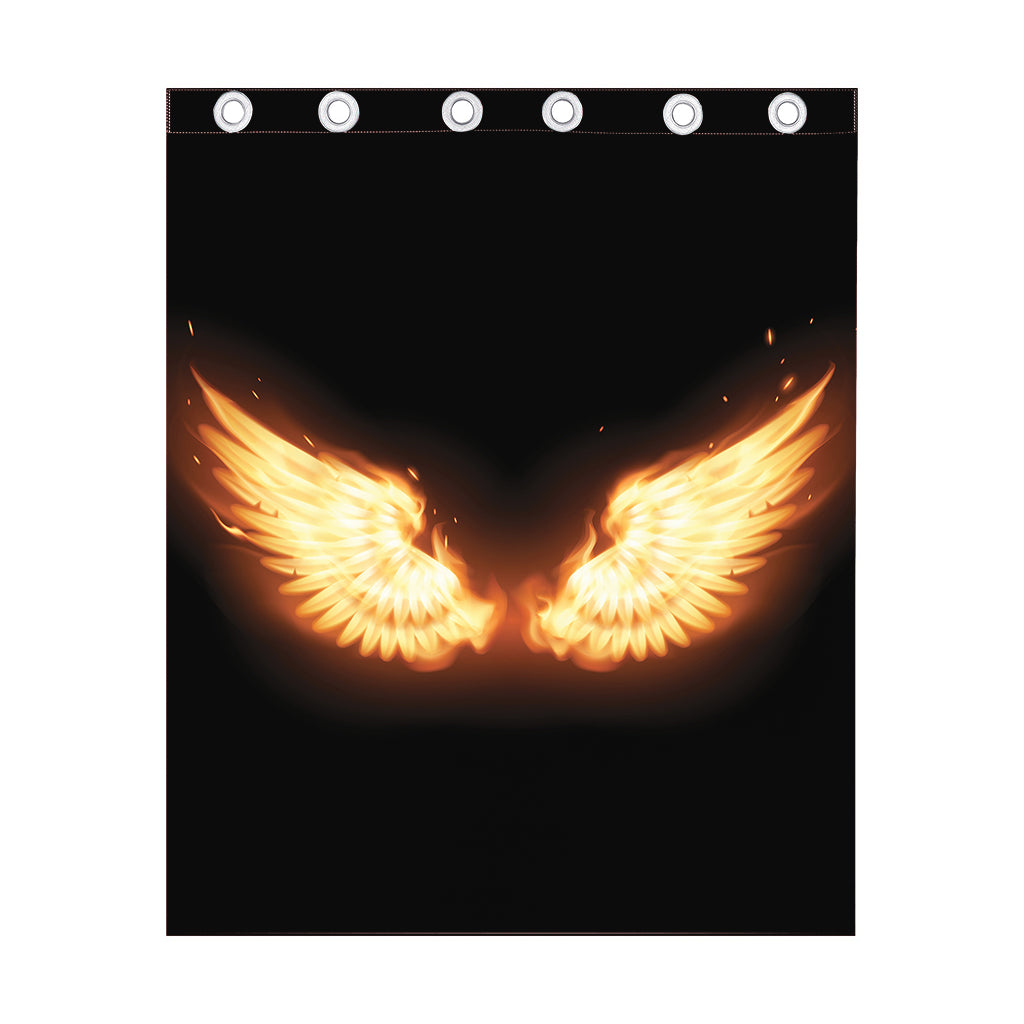 Flame Wings Print Curtain