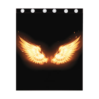 Flame Wings Print Curtain