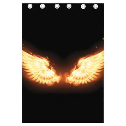 Flame Wings Print Curtain