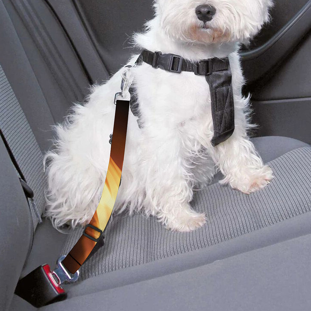 Flame Wings Print Dog Seat Belt