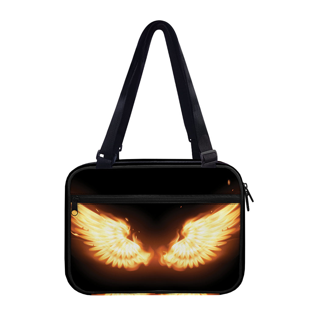 Flame Wings Print Double Strap Bible Bag