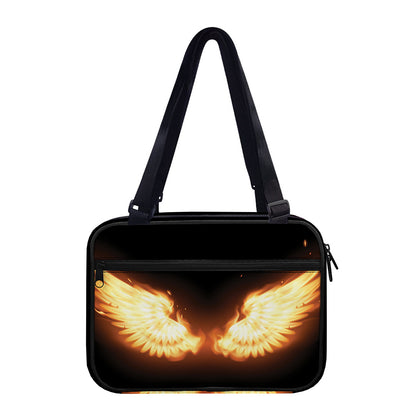 Flame Wings Print Double Strap Bible Bag