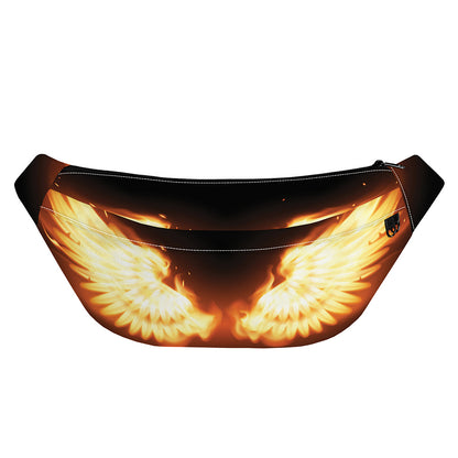 Flame Wings Print Fanny Pack
