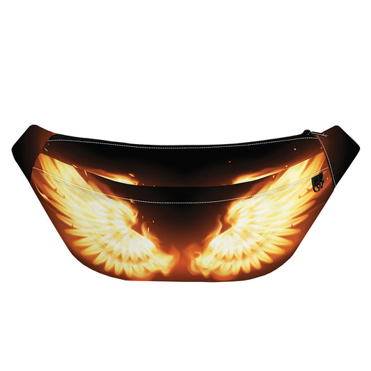 Flame Wings Print Fanny Pack
