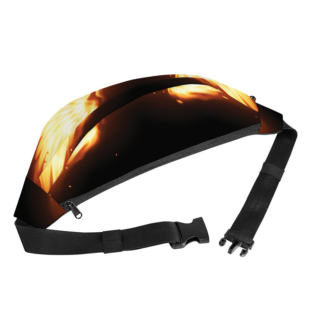 Flame Wings Print Fanny Pack