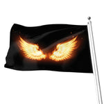 Flame Wings Print Flag