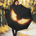 Flame Wings Print Foldable Umbrella