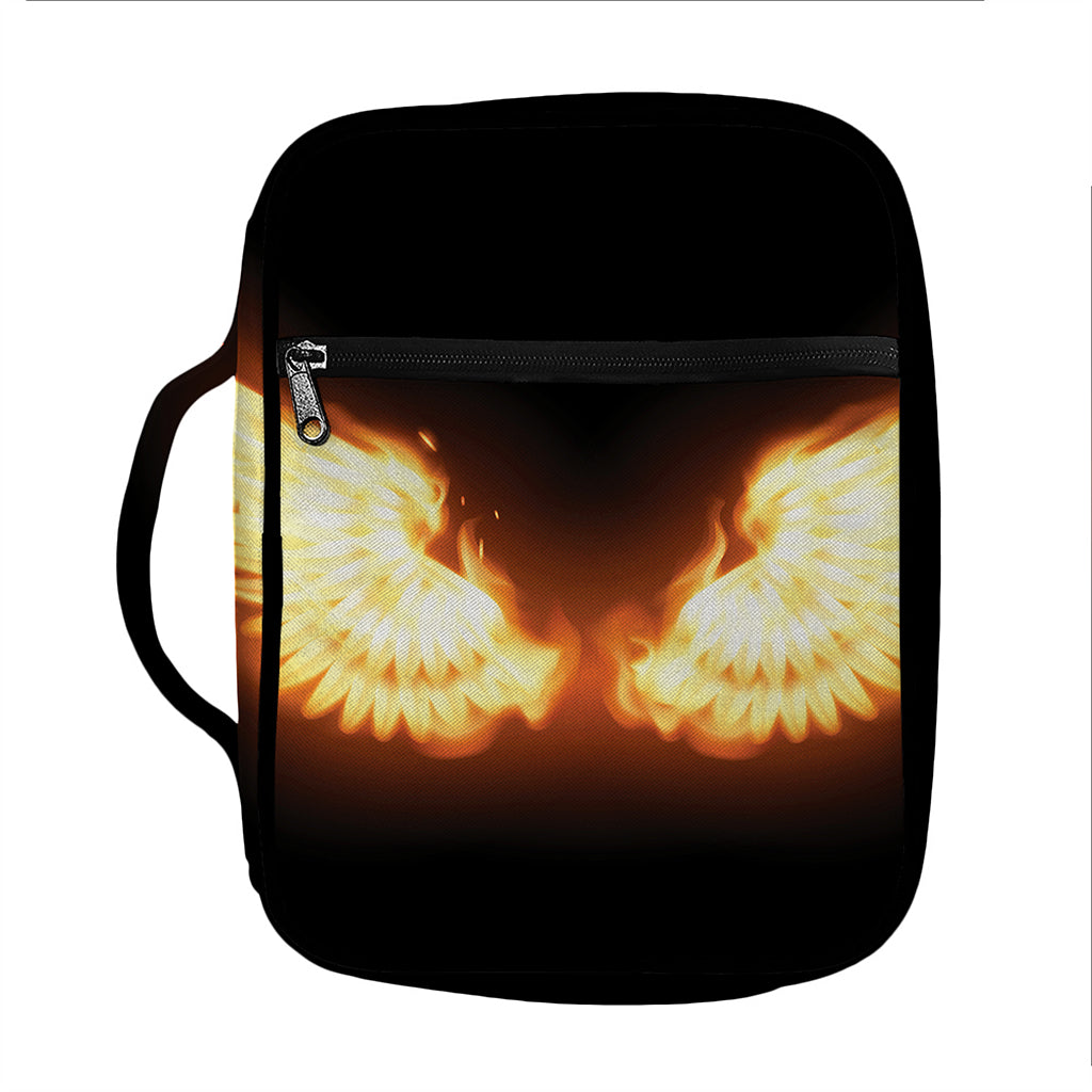 Flame Wings Print Front Pocket Bible Bag