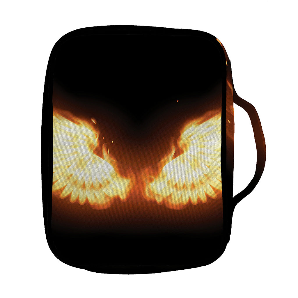 Flame Wings Print Front Pocket Bible Bag