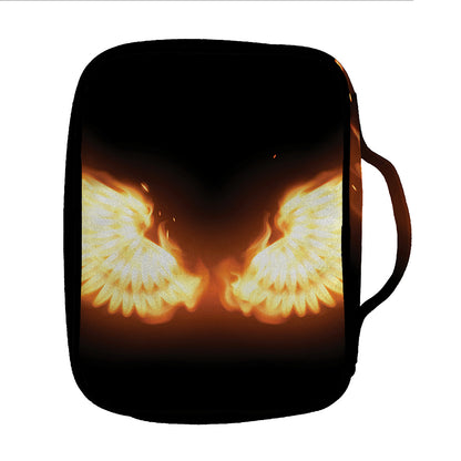 Flame Wings Print Front Pocket Bible Bag