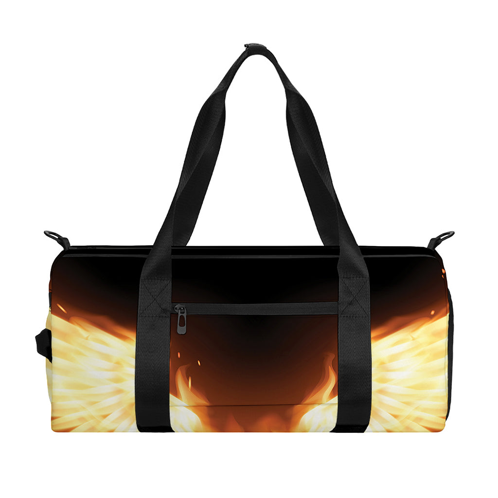 Flame Wings Print Gym Bag