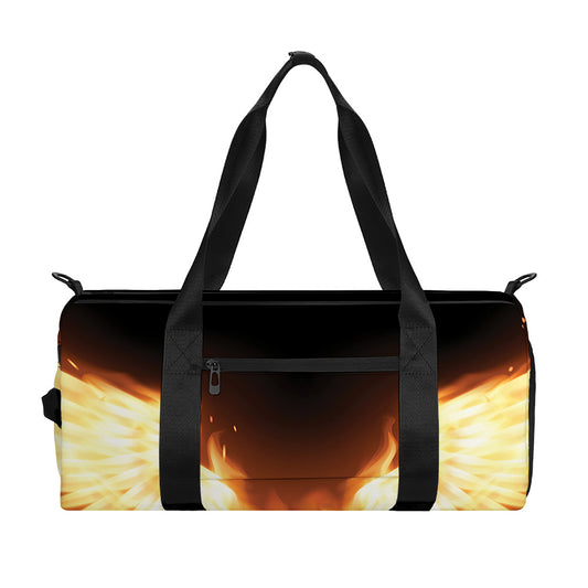 Flame Wings Print Gym Bag