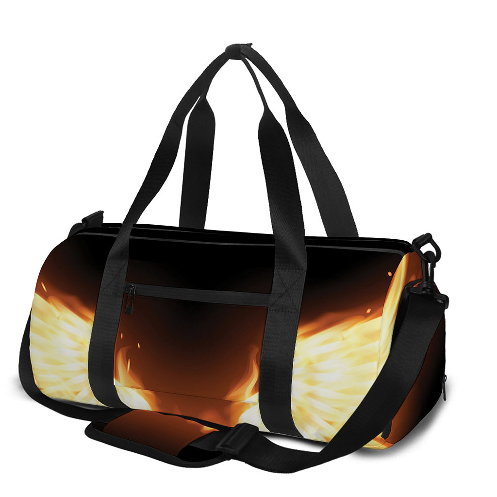 Flame Wings Print Gym Bag