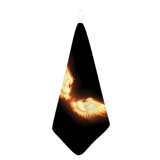 Flame Wings Print Hand Towel