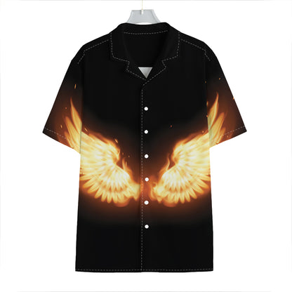 Flame Wings Print Hawaiian Shirt