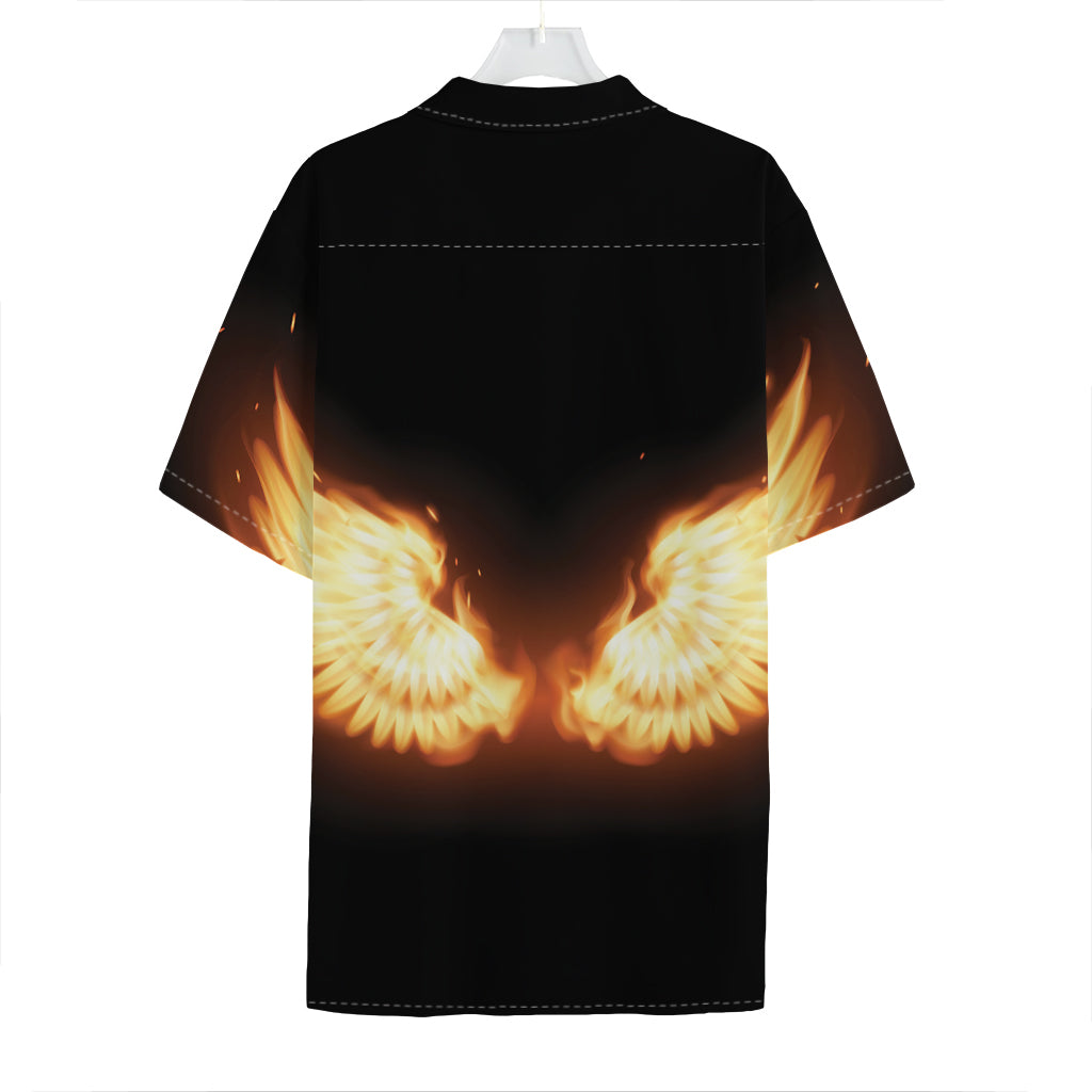 Flame Wings Print Hawaiian Shirt