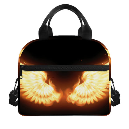 Flame Wings Print Insulated Lunch Bag