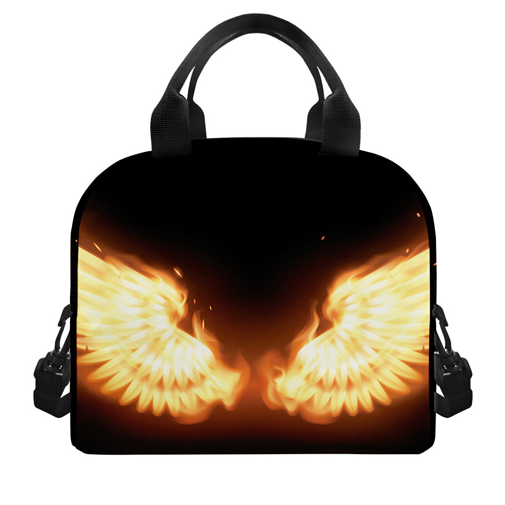 Flame Wings Print Insulated Lunch Bag