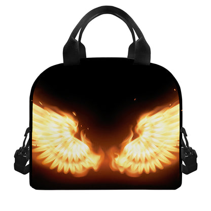 Flame Wings Print Insulated Lunch Bag