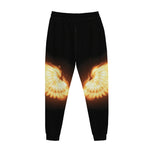 Flame Wings Print Jogger Pants