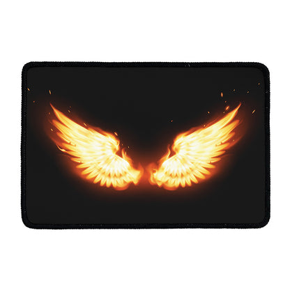 Flame Wings Print Kitchen Mat