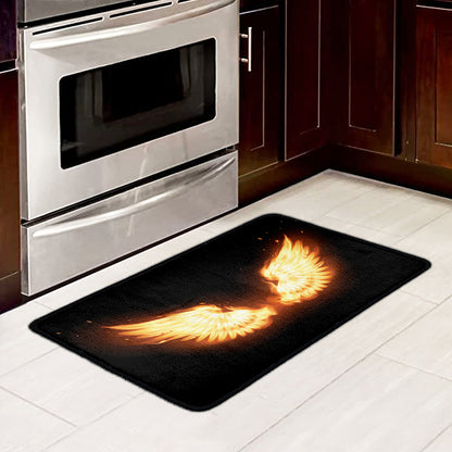Flame Wings Print Kitchen Mat