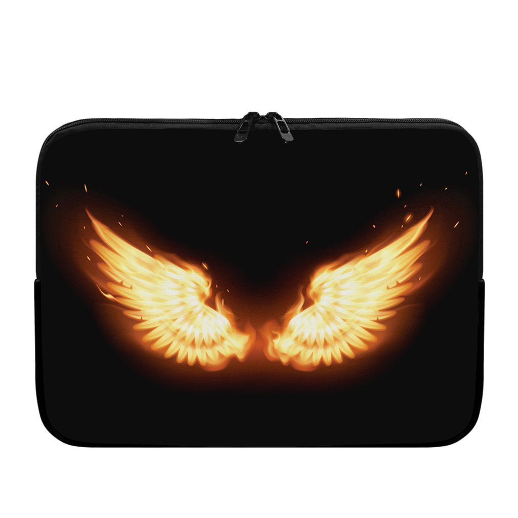 Flame Wings Print Laptop Sleeve