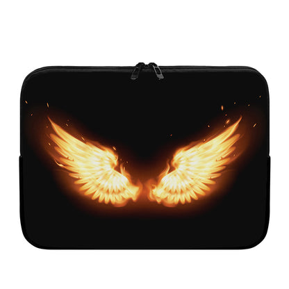 Flame Wings Print Laptop Sleeve