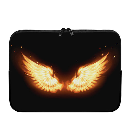 Flame Wings Print Laptop Sleeve