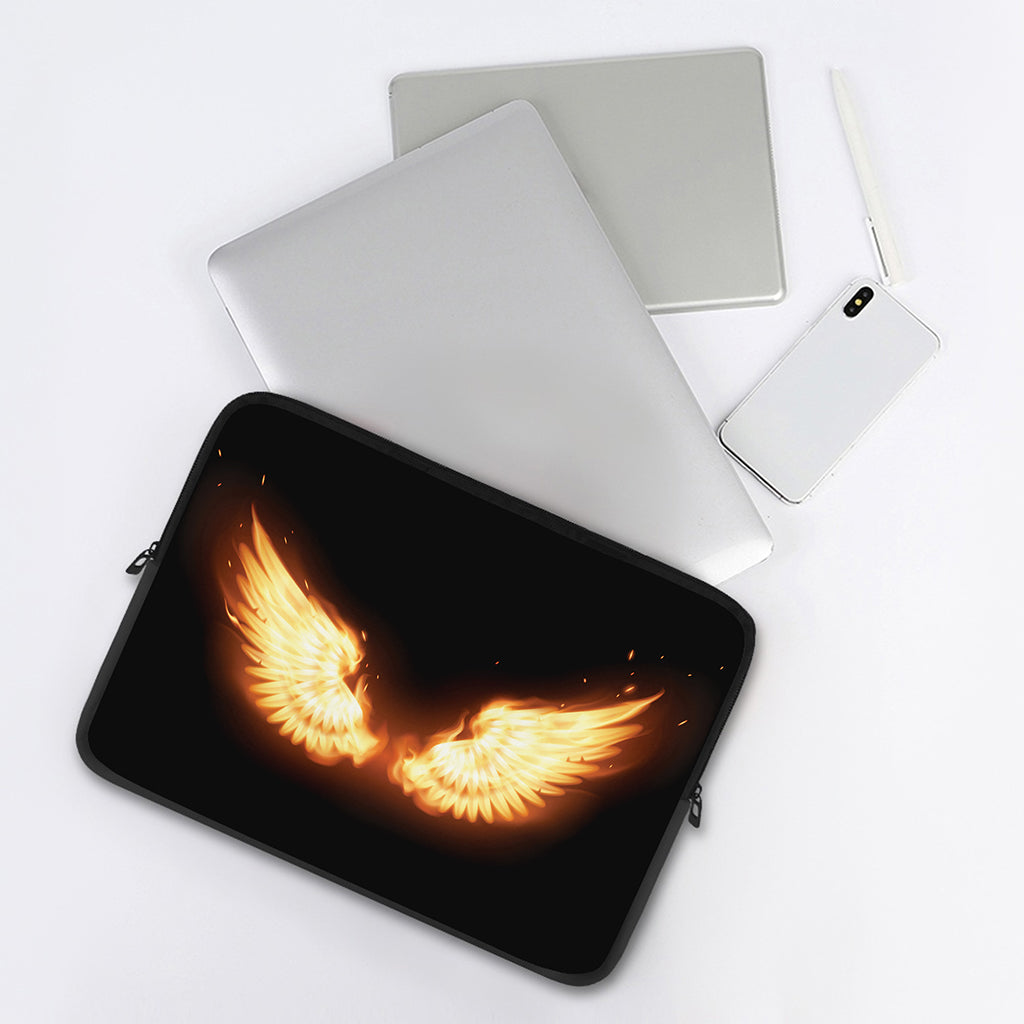 Flame Wings Print Laptop Sleeve
