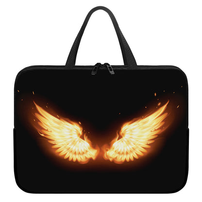 Flame Wings Print Laptop Sleeve With Handle