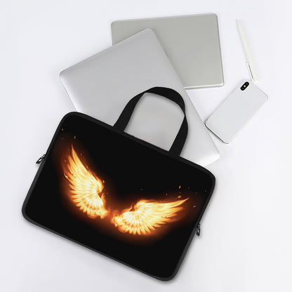 Flame Wings Print Laptop Sleeve With Handle