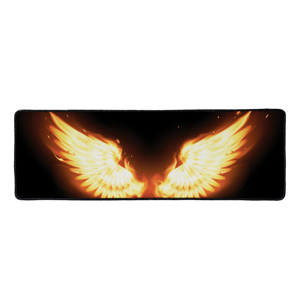Flame Wings Print Long Kitchen Mat