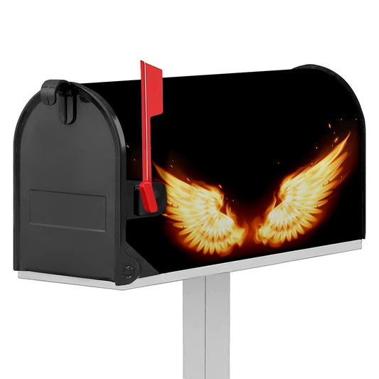 Flame Wings Print Mailbox Cover