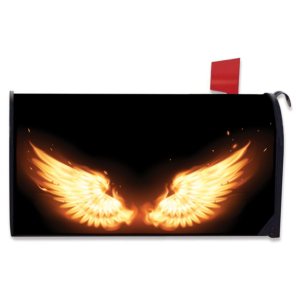Flame Wings Print Mailbox Cover