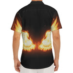 Flame Wings Print Men's Deep V-Neck Shirt