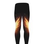 Flame Wings Print Men's leggings