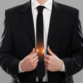 Flame Wings Print Necktie