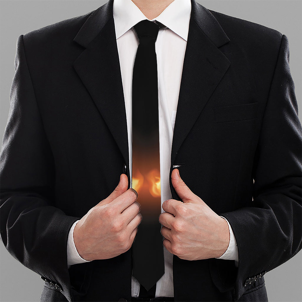 Flame Wings Print Necktie