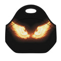 Flame Wings Print Neoprene Lunch Bag
