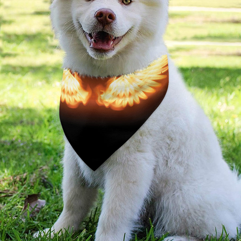 Flame Wings Print Over The Collar Dog Bandana