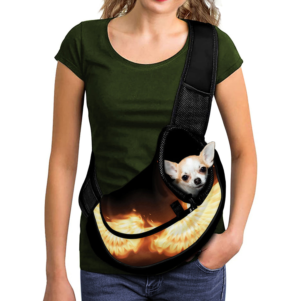 Flame Wings Print Pet Sling Carrier