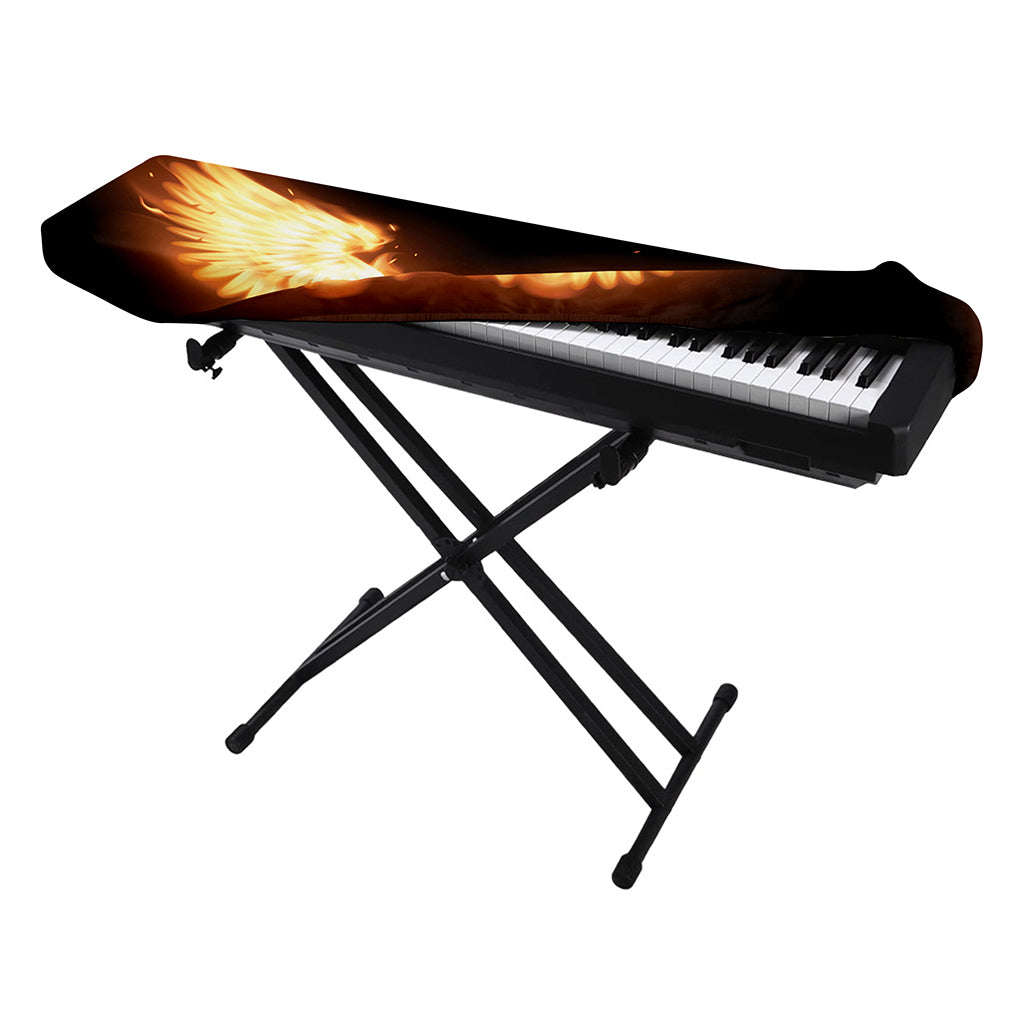Flame Wings Print Piano Keyboard Cover